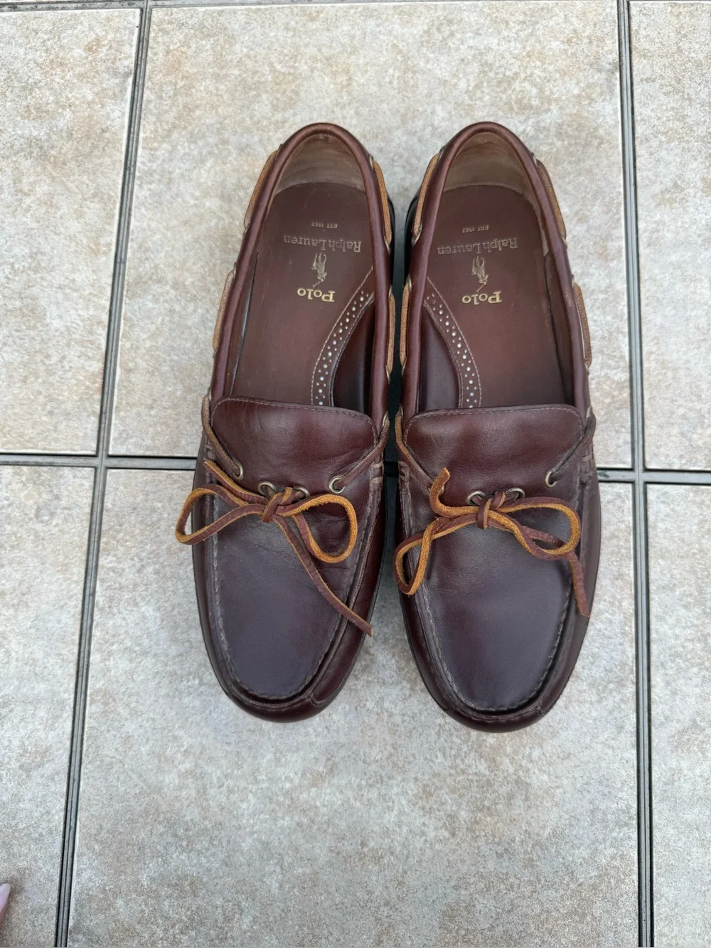 Polo Ralph Lauren Roberts men's brown leather shoes